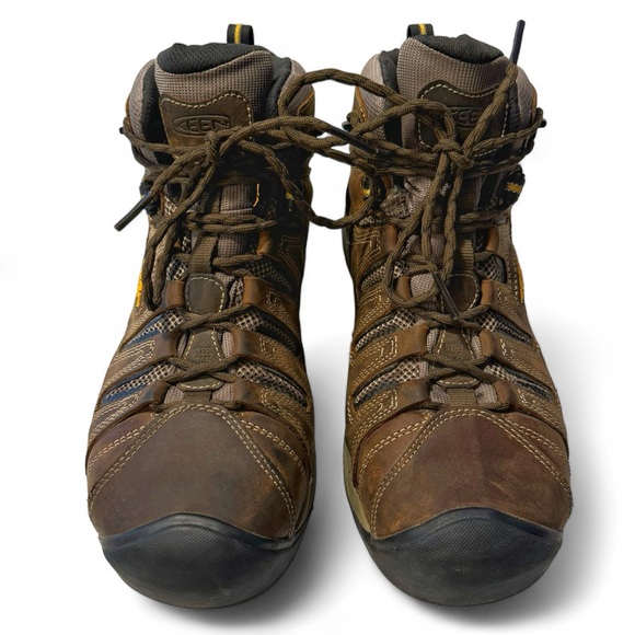 Keen Utility Flint 2 Steel Toe Work Boots, Brown Leather, Mens Sz 11.5, Wide EE - Picture 2 of 9